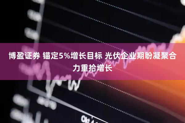 博盈证券 锚定5%增长目标 光伏企业期盼凝聚合力重拾增长