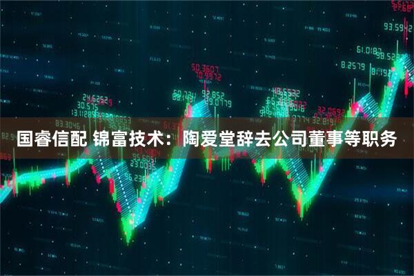国睿信配 锦富技术：陶爱堂辞去公司董事等职务